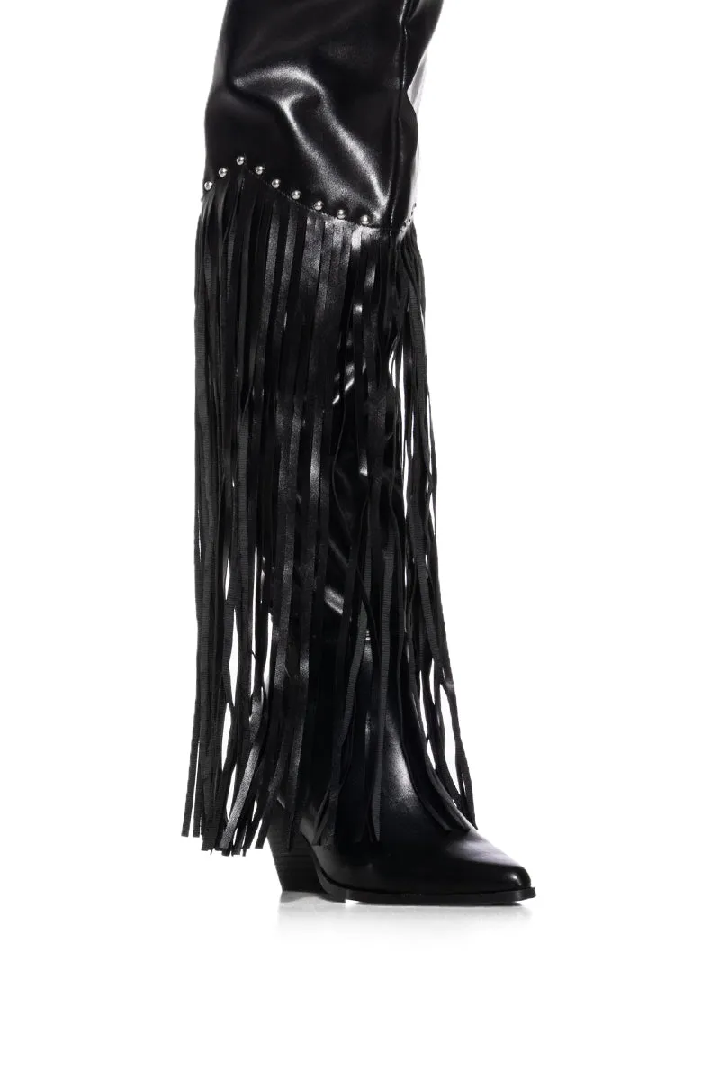 MONTANA SUEDE BOOT IN BLACK sold by AKIRA product image thumbnail 5