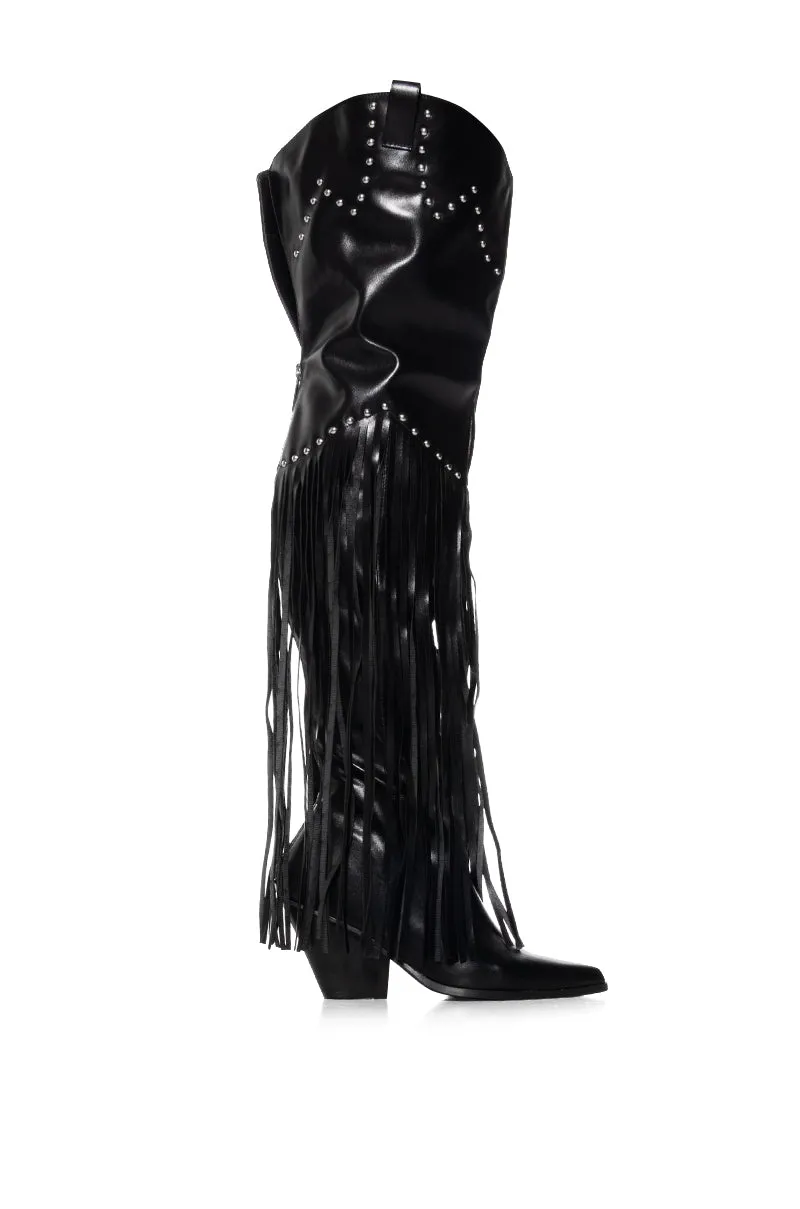 MONTANA SUEDE BOOT IN BLACK sold by AKIRA product image thumbnail 2