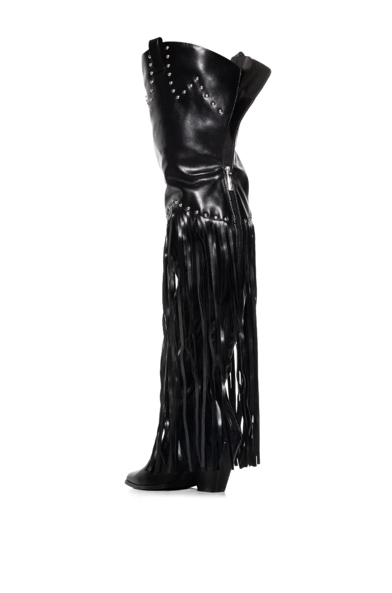 MONTANA SUEDE BOOT IN BLACK sold by AKIRA product image thumbnail 4