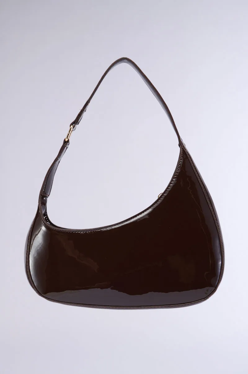 CHOCOLATE DREAMS PU PURSE sold by AKIRA