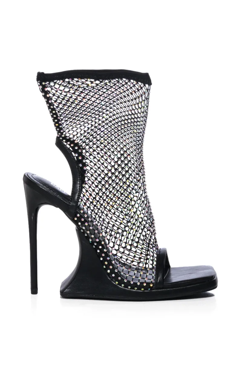 VALOA BLACK RHINESTONE SANDAL sold by AKIRA product image thumbnail 2