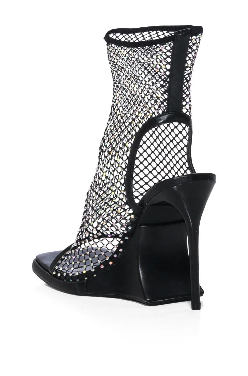 VALOA BLACK RHINESTONE SANDAL sold by AKIRA product image thumbnail 4