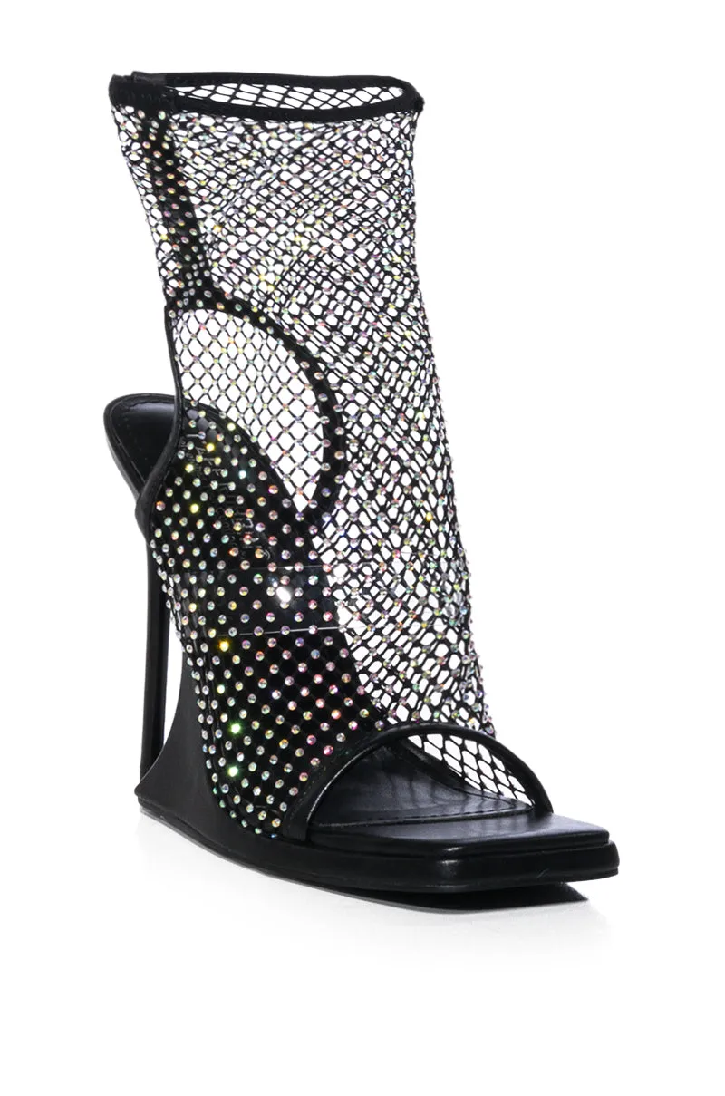 VALOA BLACK RHINESTONE SANDAL sold by AKIRA product image thumbnail 3