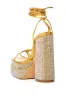 AZALEA WANG BREETA EMBELLISHED PLATFORM SANDAL IN GOLD sold by AKIRA