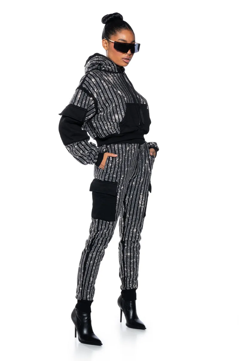 MELINA EMBELLISHED CARGO POCKET JOGGER sold by AKIRA product image thumbnail 3