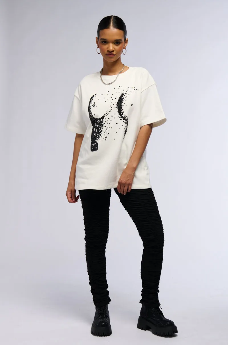 ALL ABOUT BODY SHORT SLEEVE T-SHIRT sold by AKIRA product image thumbnail 5