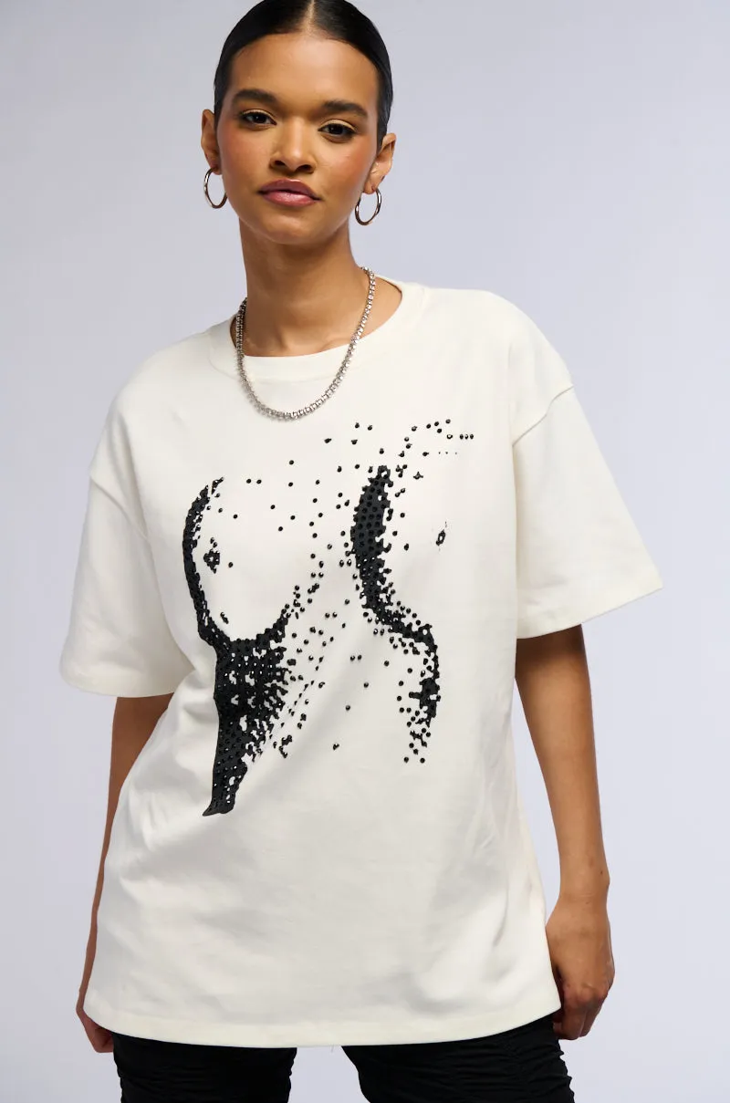 ALL ABOUT BODY SHORT SLEEVE T-SHIRT sold by AKIRA