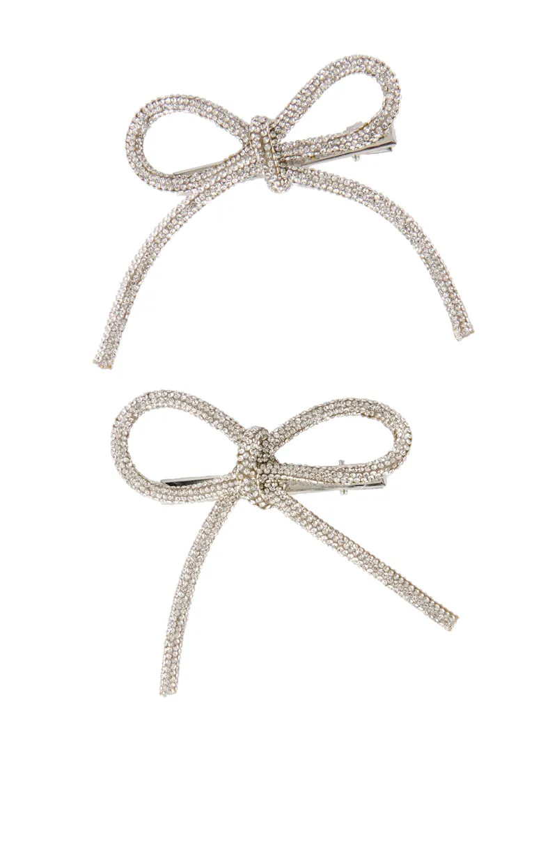 BLING BOW HAIR CLIP SET sold by AKIRA product image thumbnail 3