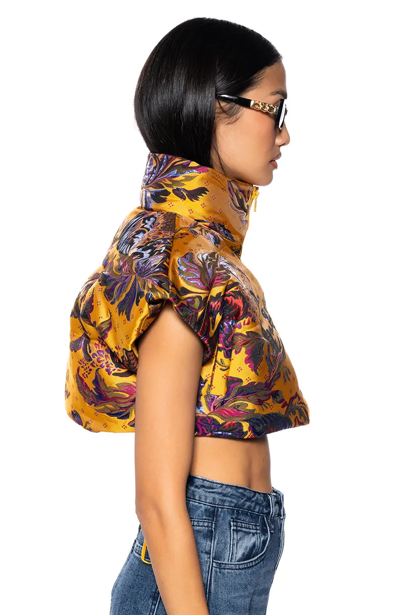 TAPESTRY PUFFER VEST sold by AKIRA product image thumbnail 5