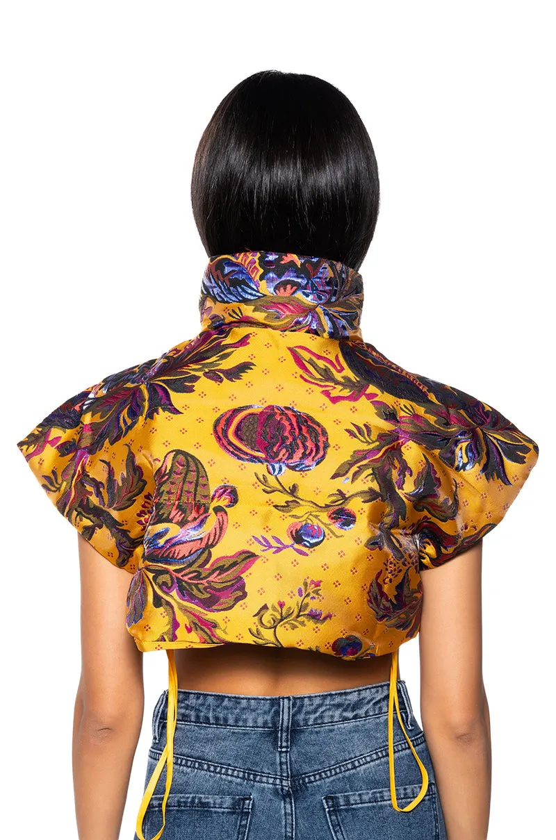 TAPESTRY PUFFER VEST sold by AKIRA product image thumbnail 4