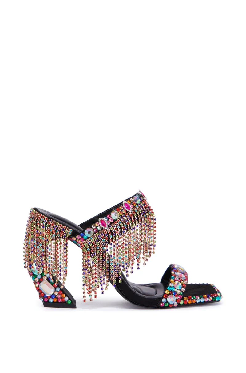 AZALEA WANG SPICED MULTI EMBELLISHED RHINESTONE SANDAL sold by AKIRA product image thumbnail 2