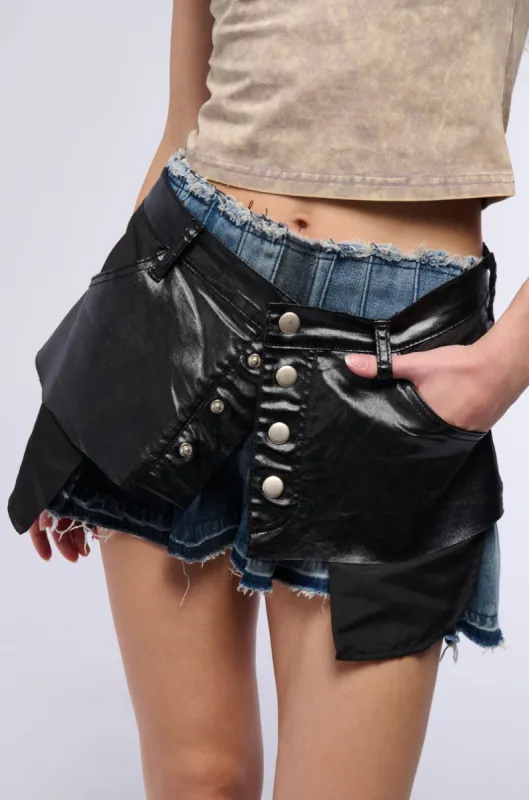 A REAL ONE BELT SKIRT sold by AKIRA