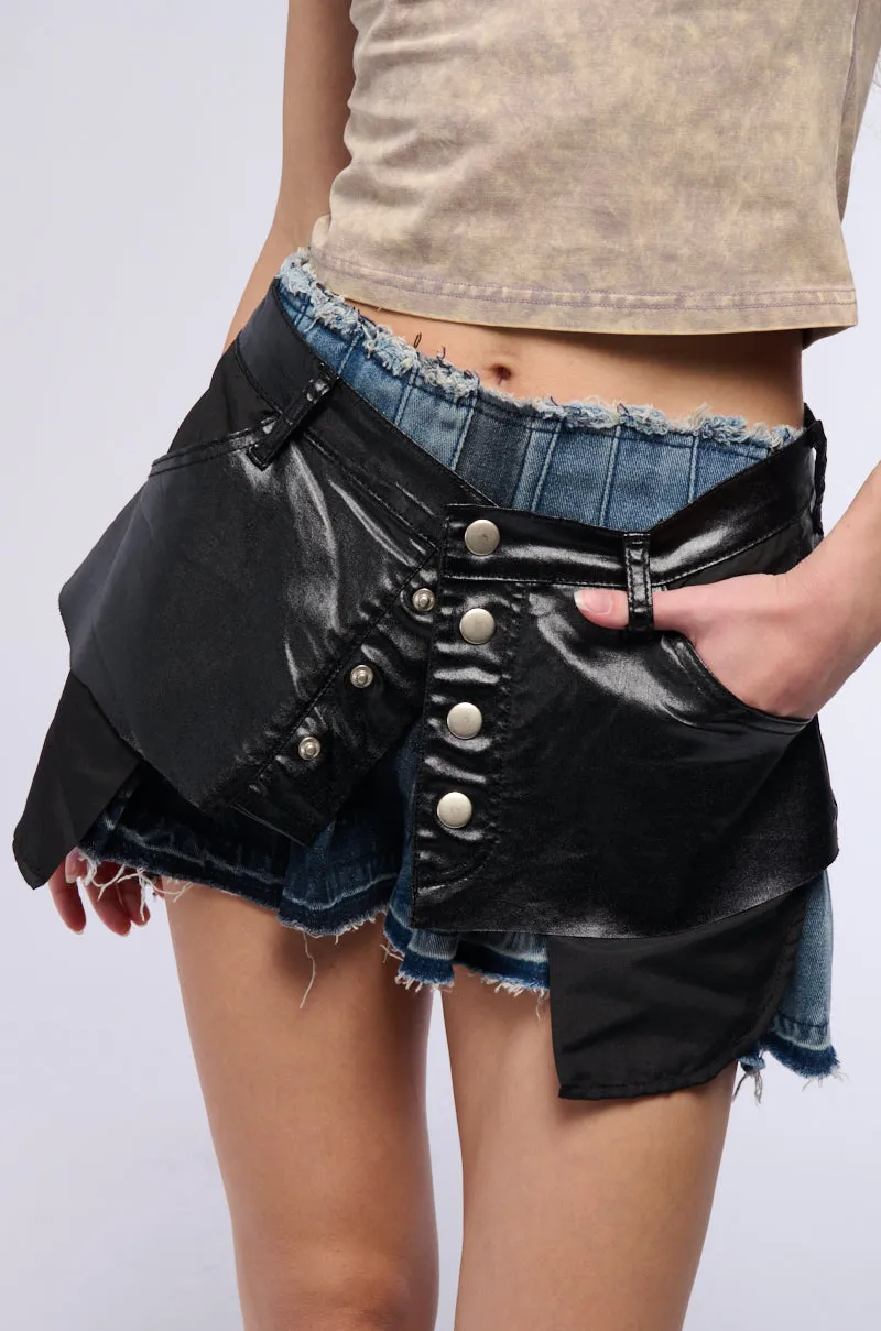 A REAL ONE BELT SKIRT sold by AKIRA