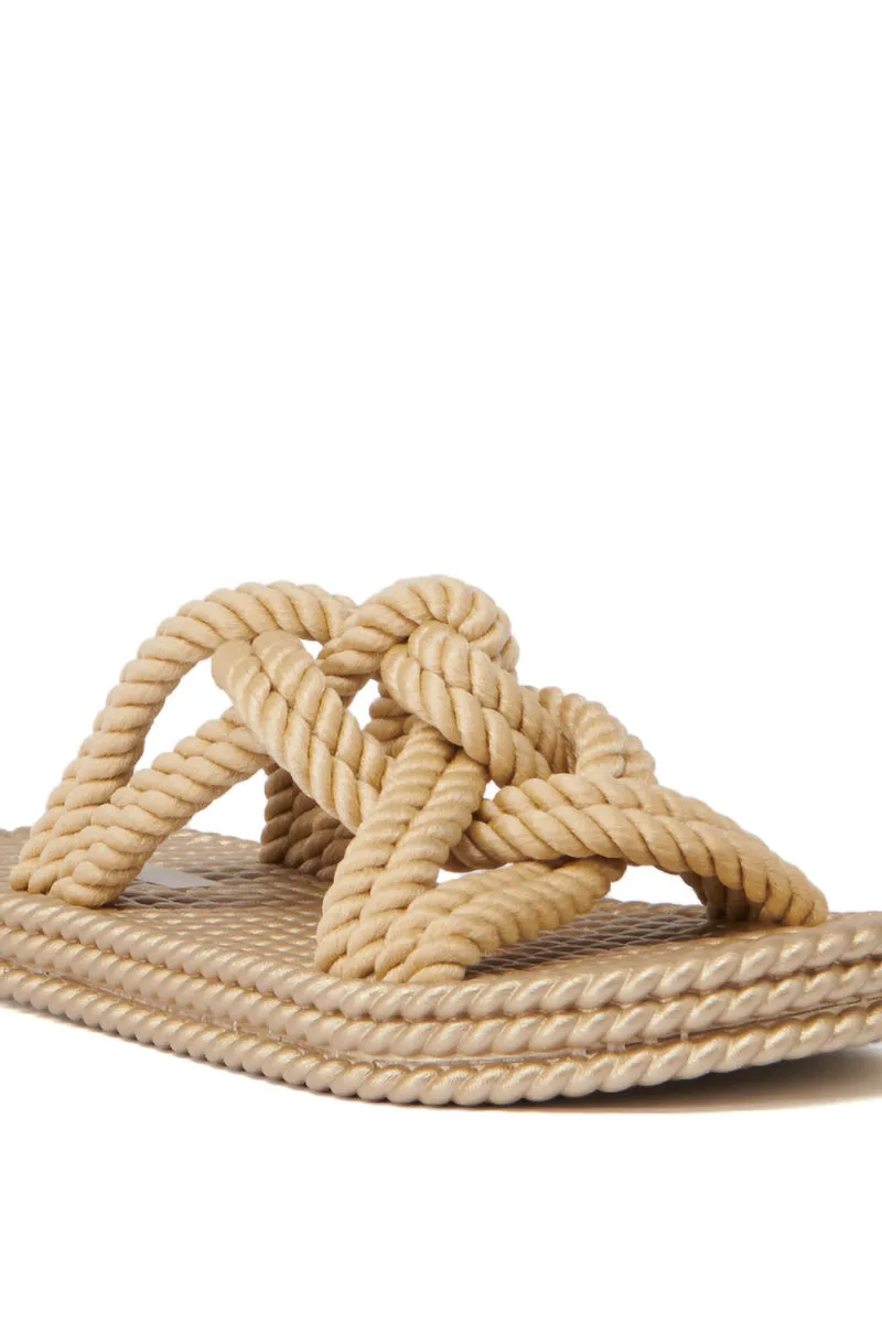 AZALEA WANG ESPEN BEIGE WOVEN SLIP ON SANDAL sold by AKIRA product image thumbnail 5