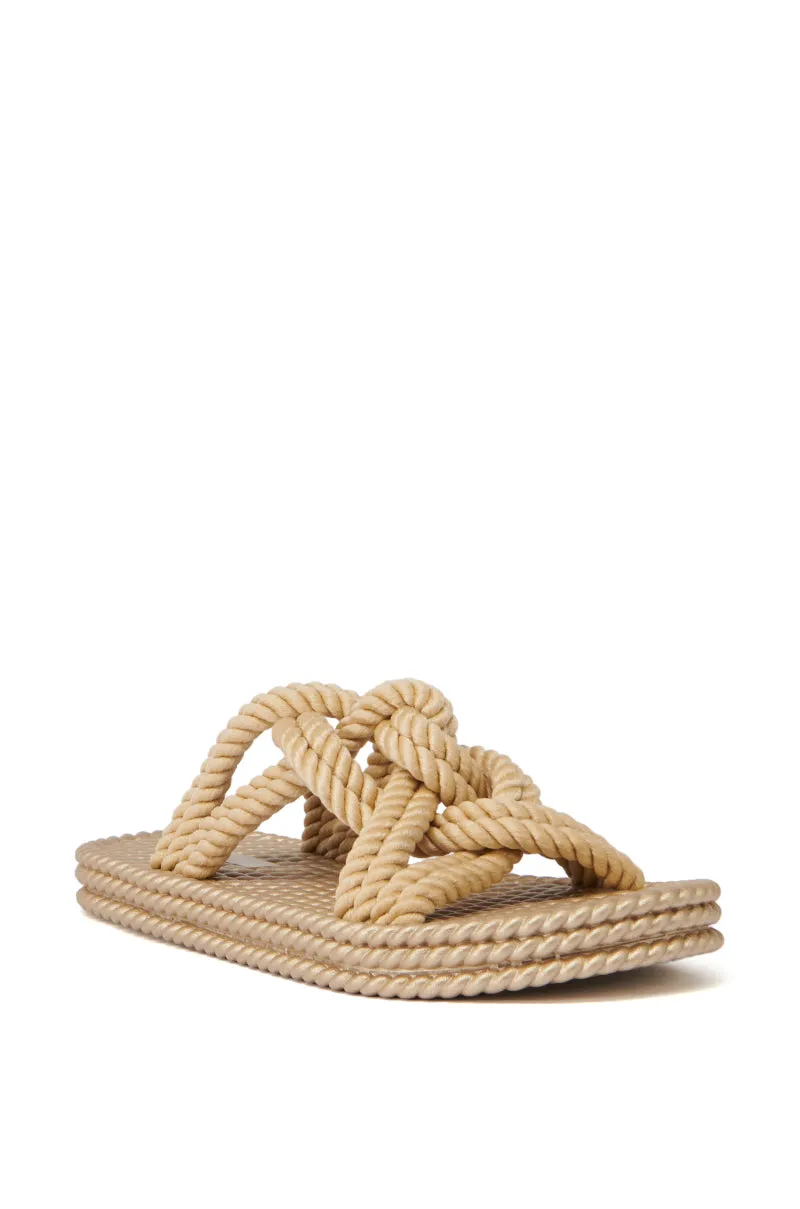 AZALEA WANG ESPEN BEIGE WOVEN SLIP ON SANDAL sold by AKIRA product image thumbnail 3