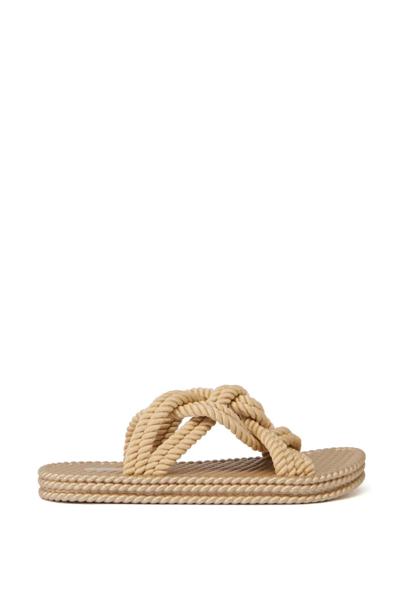 AZALEA WANG ESPEN BEIGE WOVEN SLIP ON SANDAL sold by AKIRA product image thumbnail 2