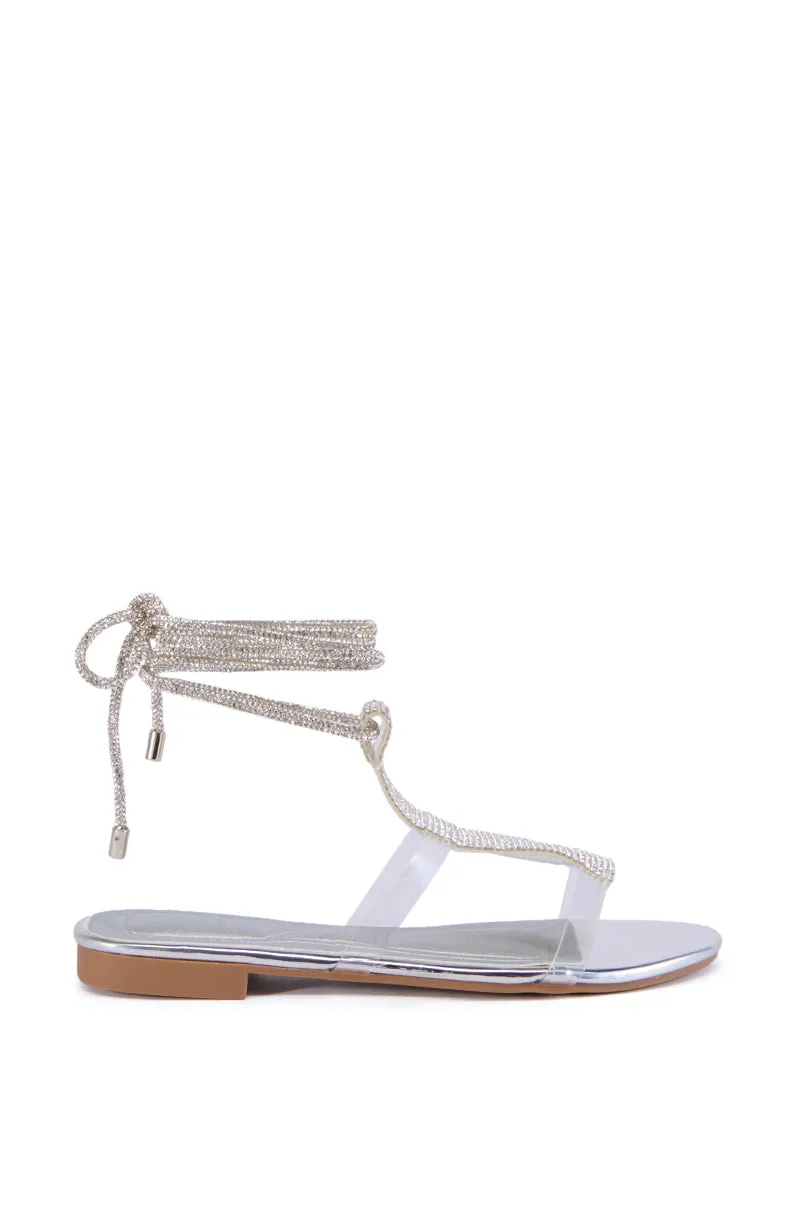 AZALEA WANG ESKEL SILVER SANDAL sold by AKIRA product image thumbnail 2