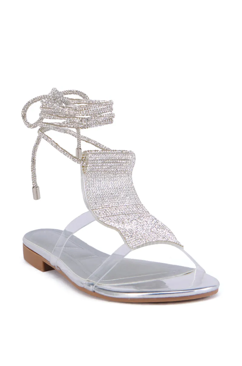 AZALEA WANG ESKEL SILVER SANDAL sold by AKIRA product image thumbnail 3
