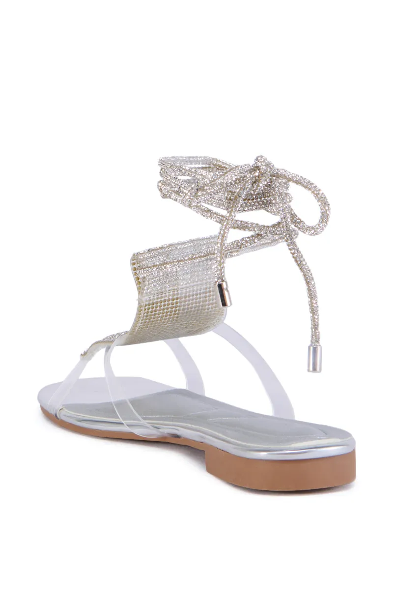 AZALEA WANG ESKEL SILVER SANDAL sold by AKIRA product image thumbnail 4