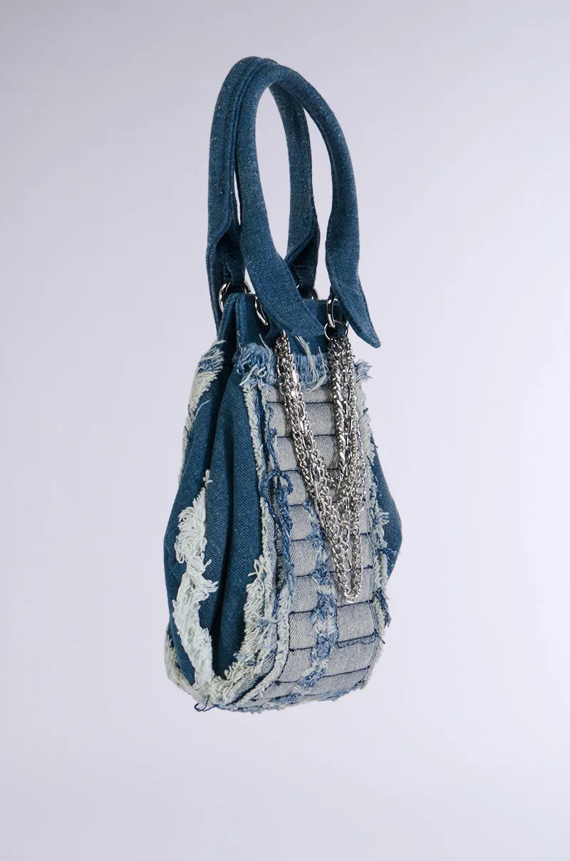 WASHED DREAMS DENIM PURSE sold by AKIRA product image thumbnail 3