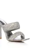 AZALEA WANG TONYA EMBELLISHED STILETTO SANDAL IN SILVER sold by AKIRA