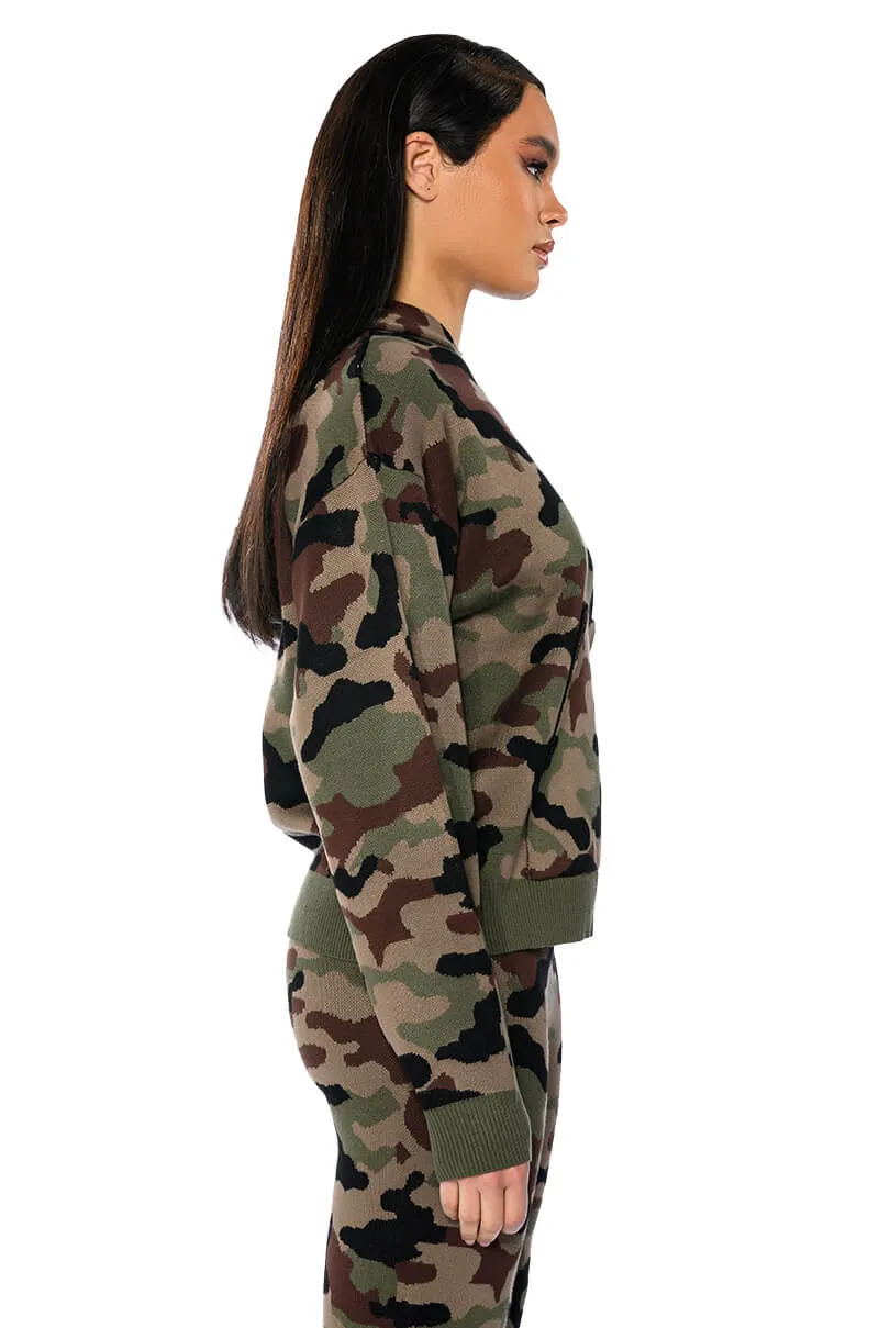 INCOGNITO MODE KNIT HOODIE sold by AKIRA product image thumbnail 4