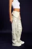 ATLAS METALLIC DETAIL WIDE LEG DENIM sold by AKIRA
