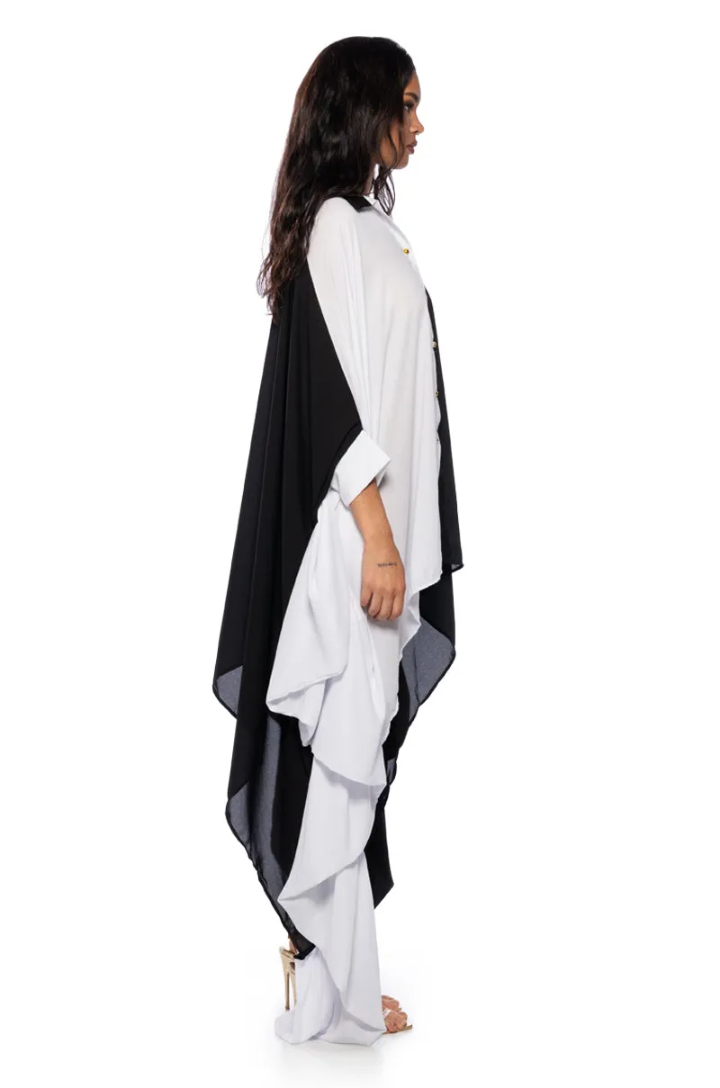 SPLIT DECISION HIGH COLLAR FLOWY MINI DRESS sold by AKIRA product image thumbnail 3