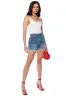 EMILY EMBROIDERED BERMUDA JEAN SHORTS sold by AKIRA