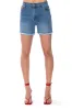 EMILY EMBROIDERED BERMUDA JEAN SHORTS sold by AKIRA