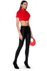 CARISSA MOCK NECK CROPPED FUR SHIRT sold by AKIRA