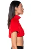 CARISSA MOCK NECK CROPPED FUR SHIRT sold by AKIRA