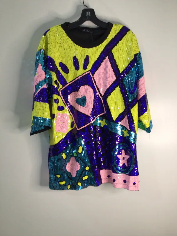 QUEEN OF HEARTS SEQUIN TSHIRT DRESS sold by AKIRA