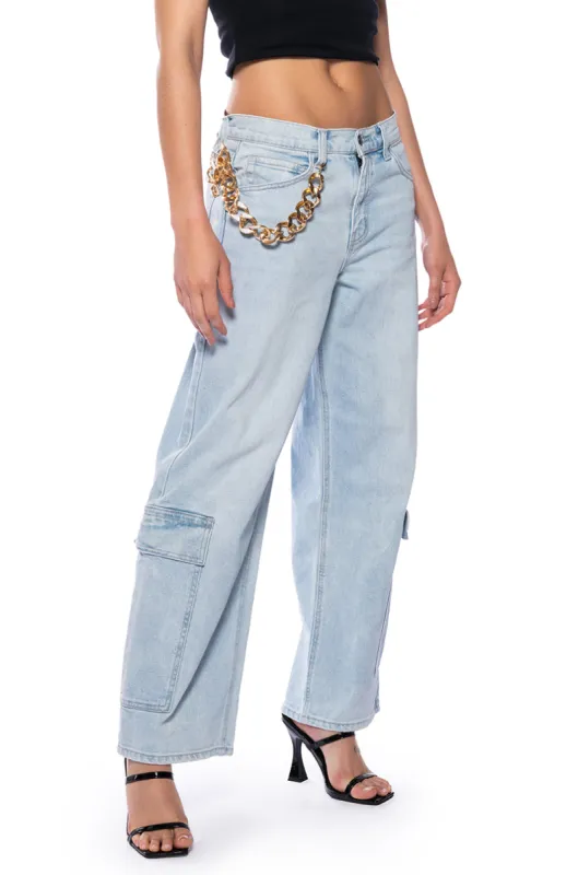 CRUSHING ON THEM VINTAGE LOW RISE LIGHT DENIM JEAN sold by AKIRA
