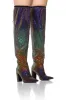 AZALEA WANG CHERISHED MULTI RAINBOW OMBRE EMBELLISHED BOOT sold by AKIRA