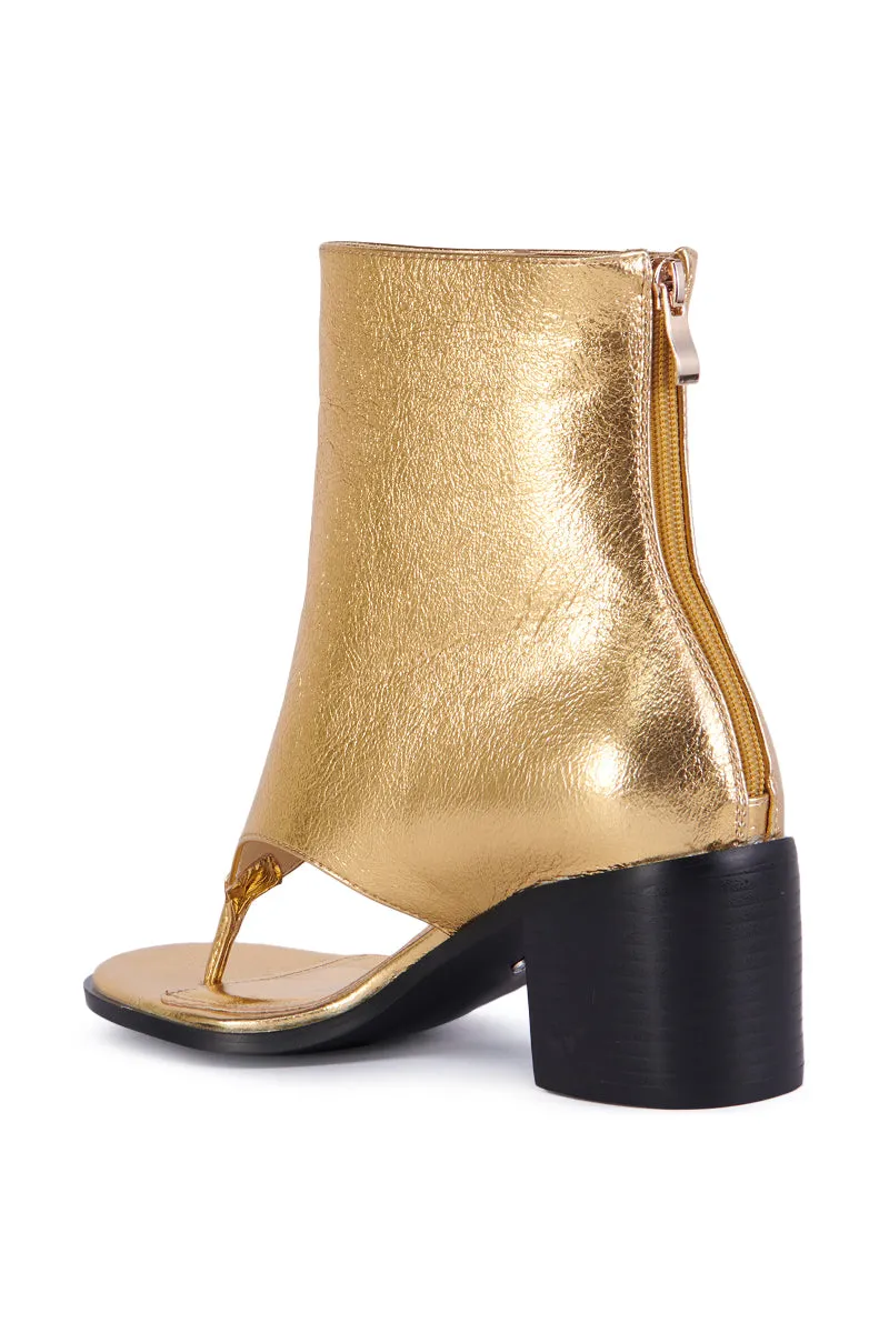 AZALEA WANG GRAYSON GOLD GLADIATOR SANDAL sold by AKIRA product image thumbnail 4