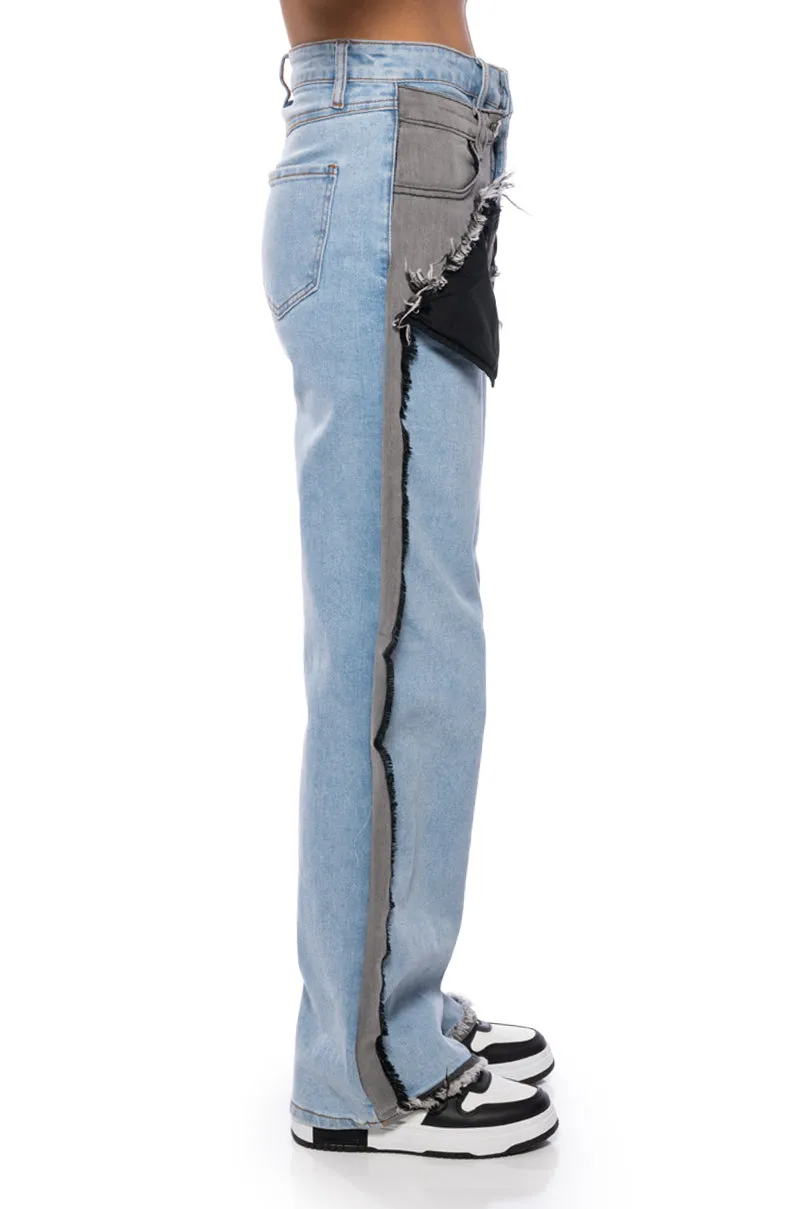 FIGURE IT OUT MULTI DENIM PANT sold by AKIRA product image thumbnail 4