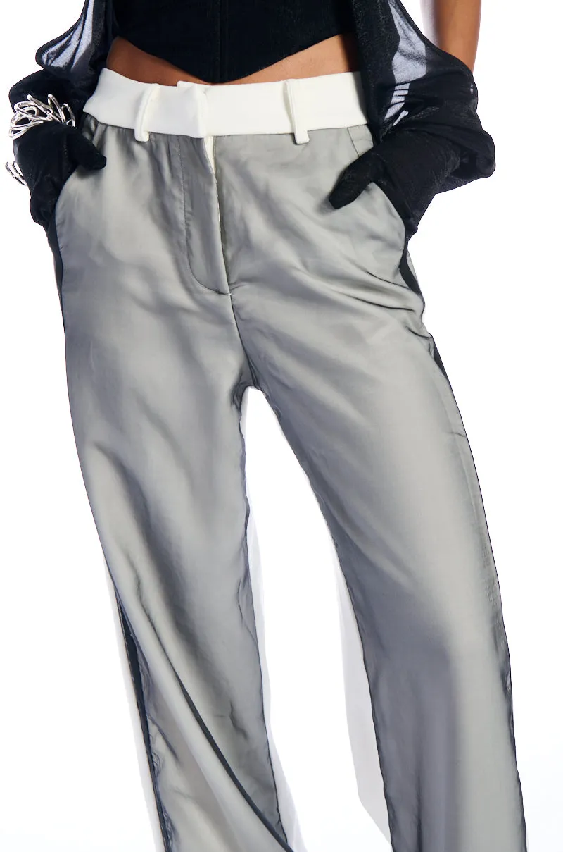 DAMAGED WIDE LEG TROUSER sold by AKIRA product image thumbnail 5