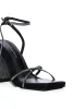 AZALEA WANG EMBELLISHED SANDAL IN BLACK sold by AKIRA