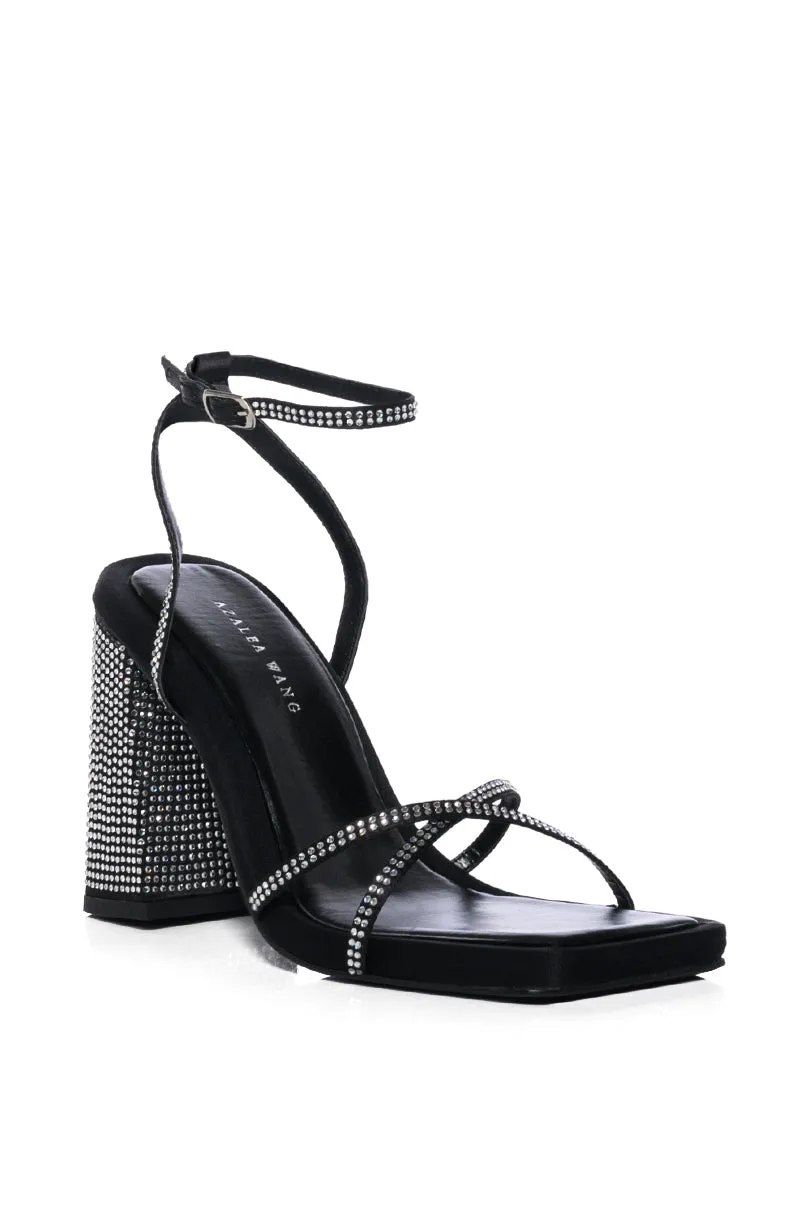 AZALEA WANG EMBELLISHED SANDAL IN BLACK sold by AKIRA product image thumbnail 3