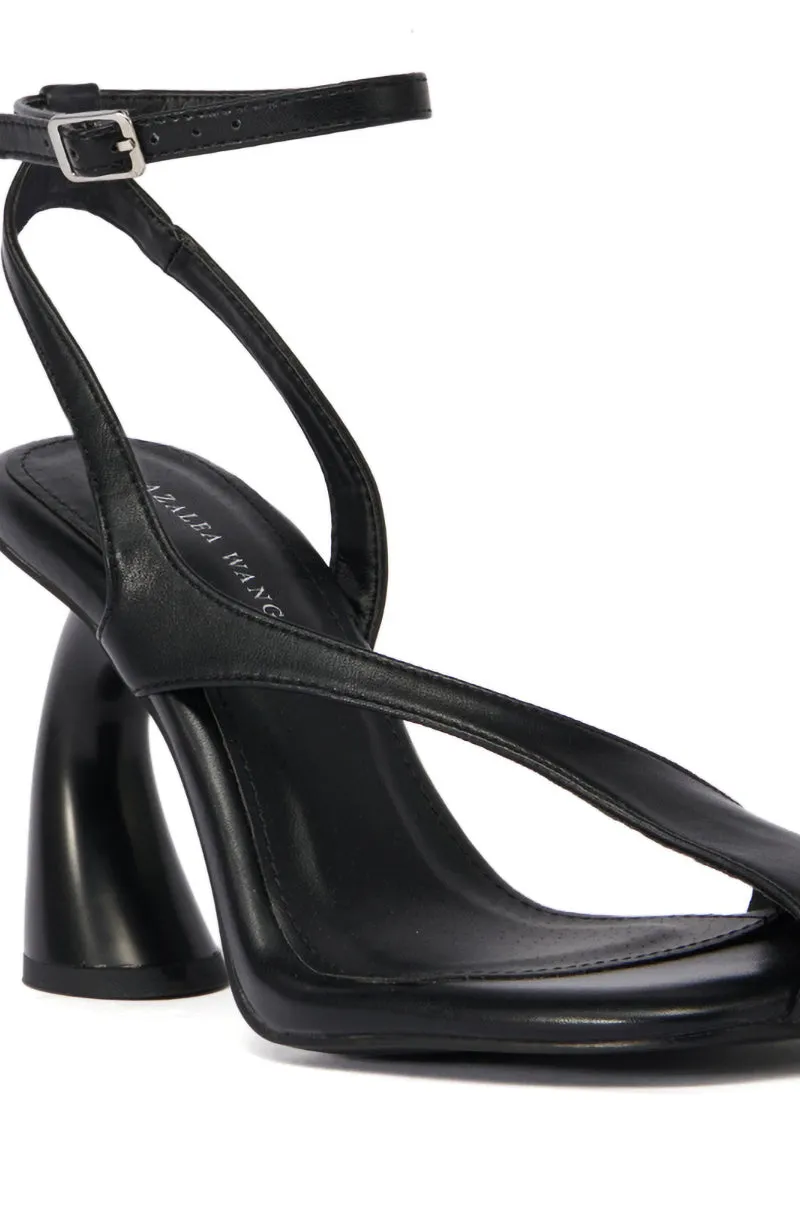 AZALEA WANG BUICK BLACK PEEPING TOE PUMP sold by AKIRA product image thumbnail 5