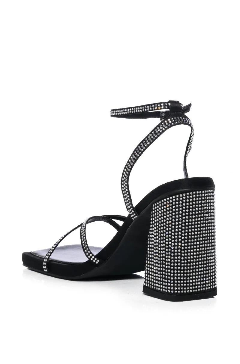 AZALEA WANG EMBELLISHED SANDAL IN BLACK sold by AKIRA product image thumbnail 4