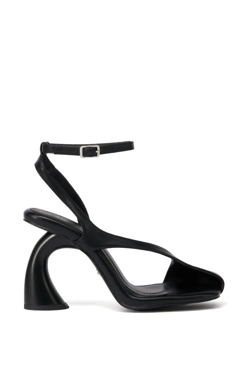 AZALEA WANG BUICK BLACK PEEPING TOE PUMP sold by AKIRA product image thumbnail 2