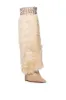 AZALEA WANG SKYLARK TAN FAUX FUR WEDGE BOOT sold by AKIRA