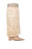 AZALEA WANG SKYLARK TAN FAUX FUR WEDGE BOOT sold by AKIRA