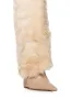 AZALEA WANG SKYLARK TAN FAUX FUR WEDGE BOOT sold by AKIRA