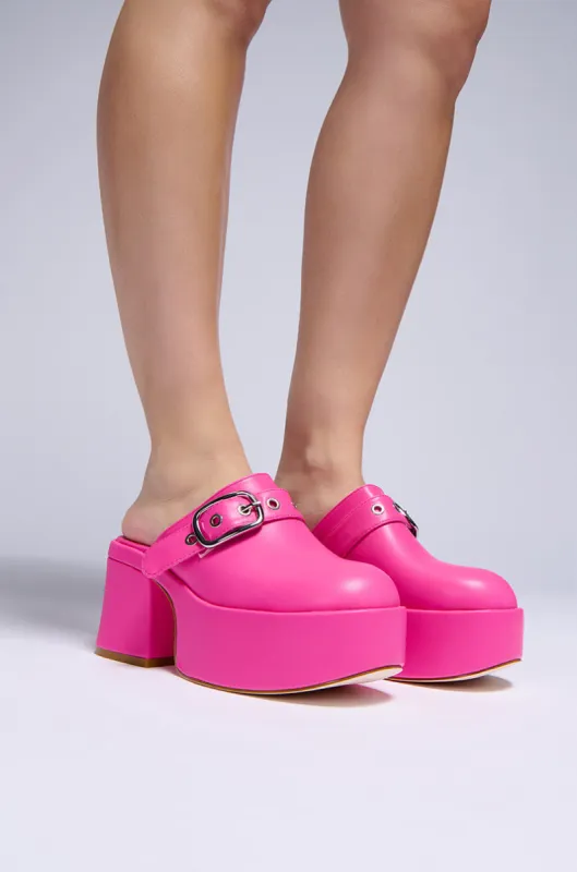 AZALEA WANG CLARAMAE PINK CLOG sold by AKIRA
