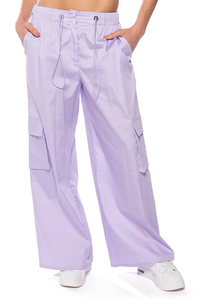TWO STEP LIGHT WEIGHT WIDE LEG PANT sold by AKIRA
