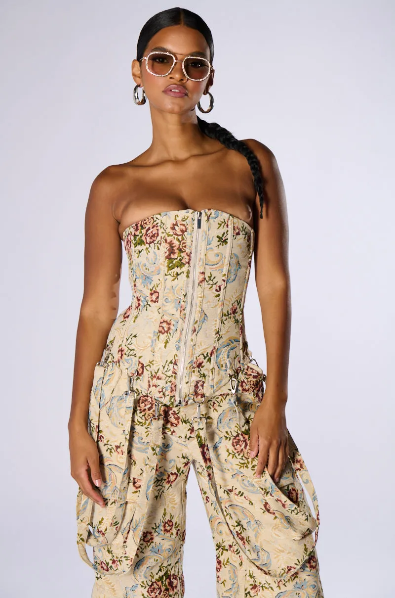 DONT LOVE ME CORSET TOP sold by AKIRA