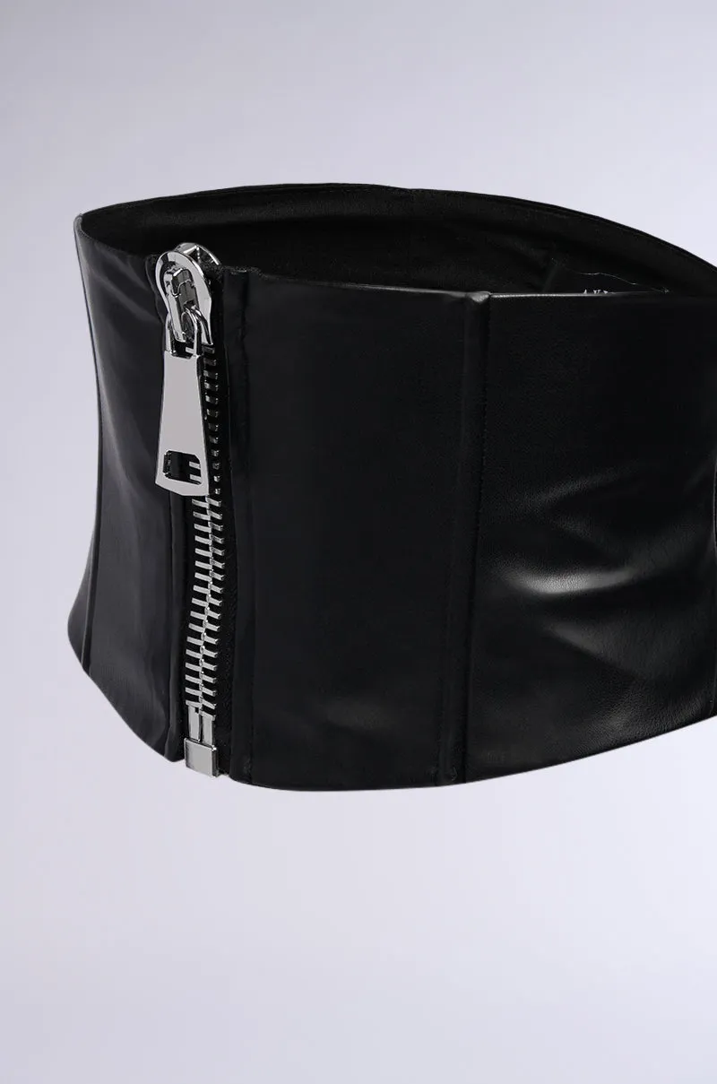 ZIP ME FAUX LEATHER BELT sold by AKIRA product image thumbnail 4